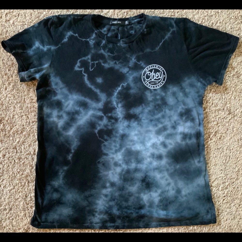 OBEY TIE DYE TEE ~ SOFT AND EASY TO WEAR